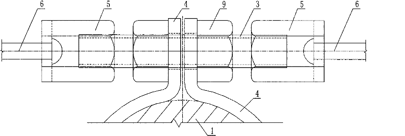 Pull rod-bending resistant steel plate combined soil box analog device