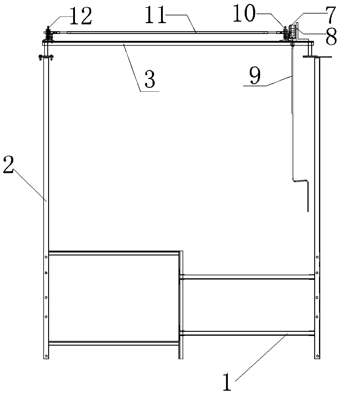 Unpowered swimming pool sunshade