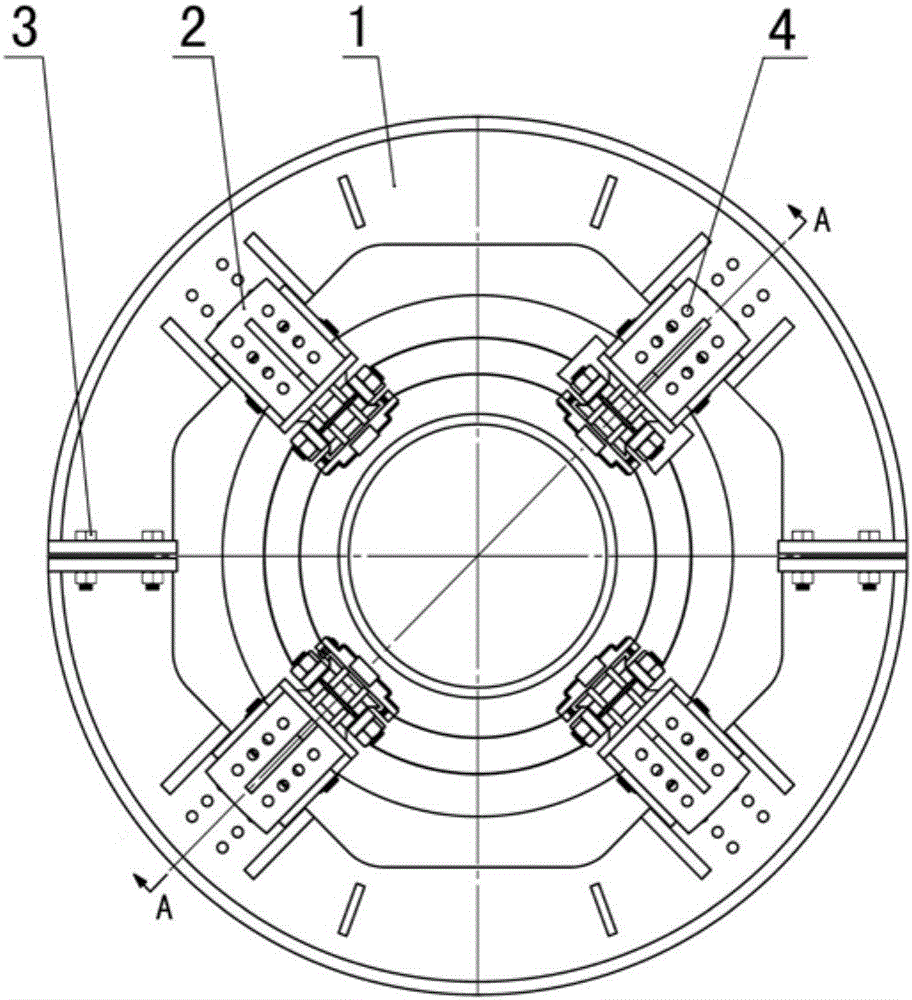 Horizontal rotating device for conical barrel body