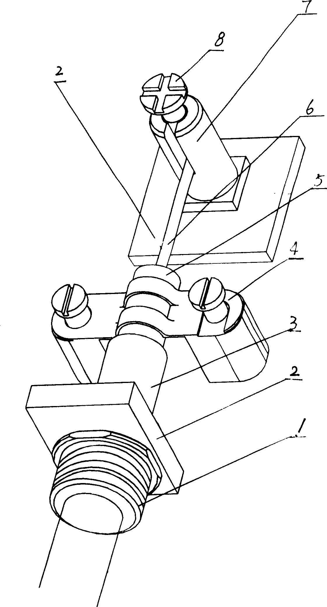 High-reliability coaxial cable connecting method with anti-theft function