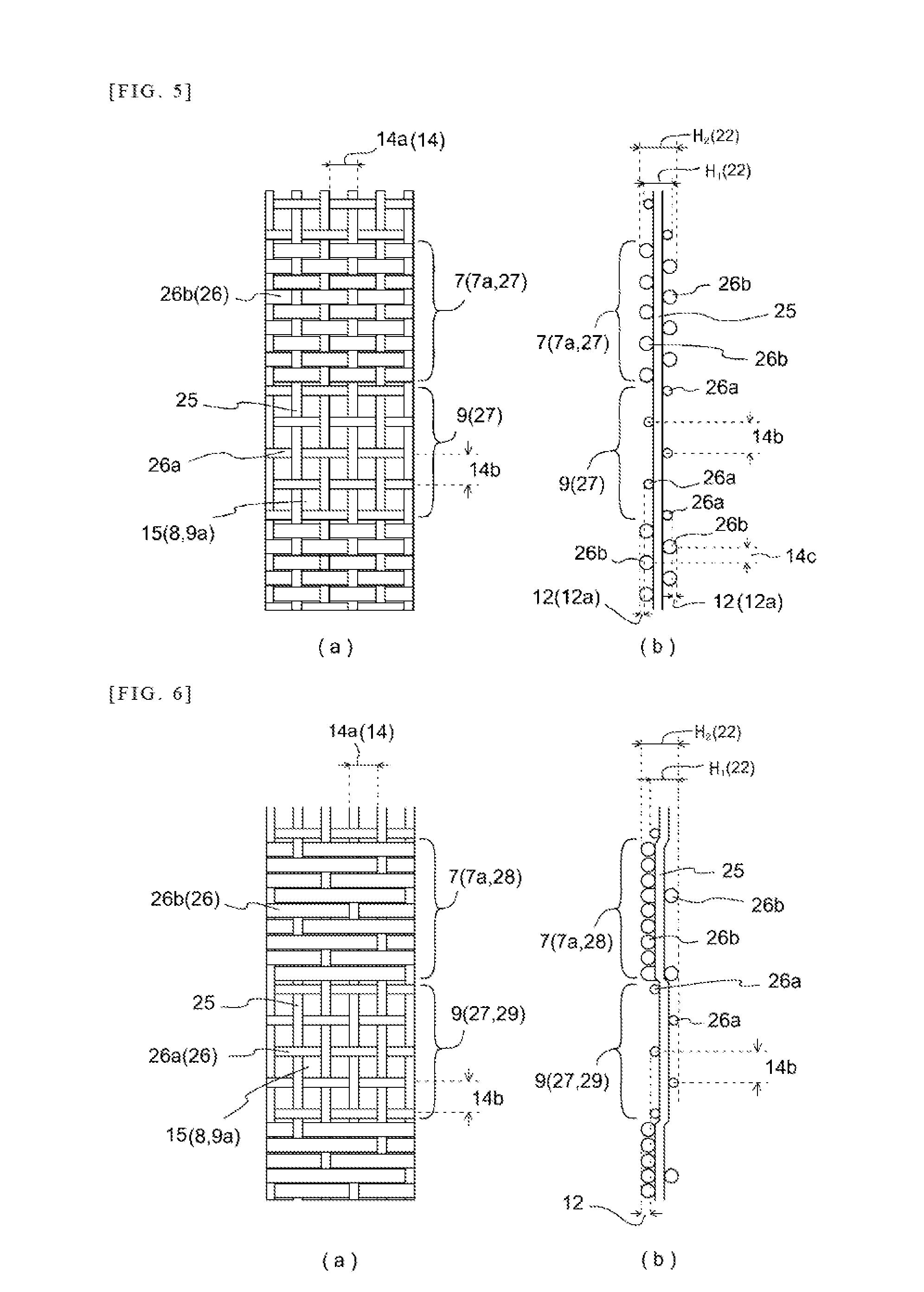 Roller covered with covering comprising woven fabric, and apparatus employing same