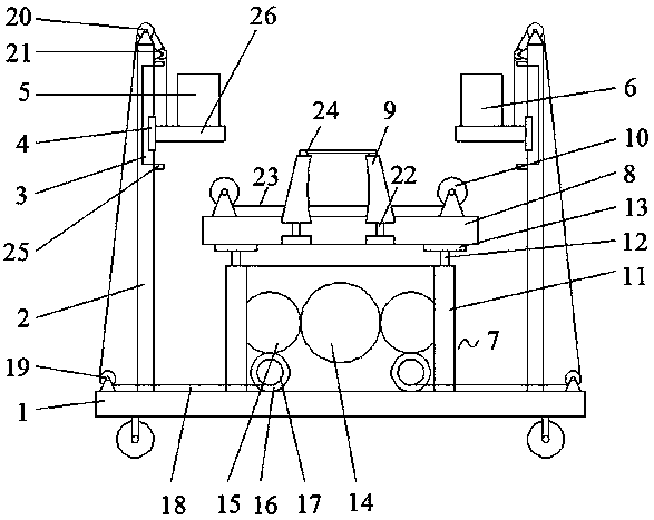 Leg fracture nursing device