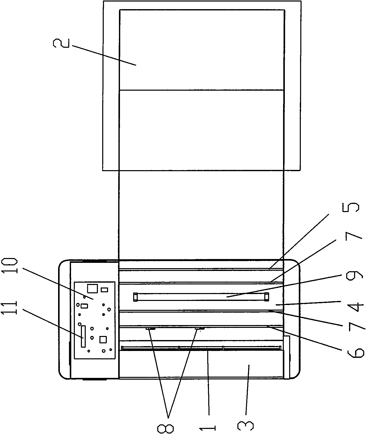 Air purifier used in elevator car room