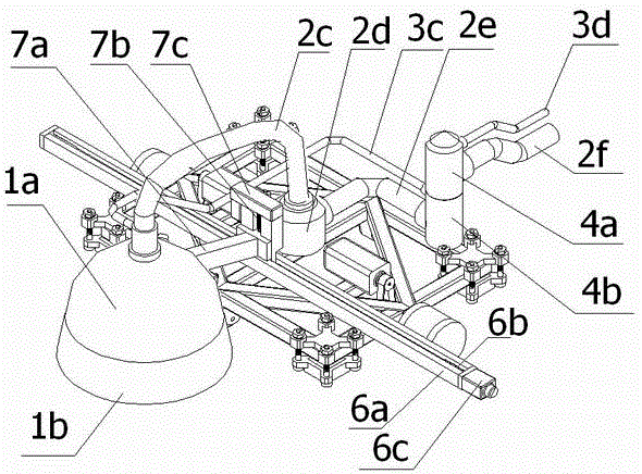 Feeding and paint mist recovery protective cover system of ship shell plate towing spraying type robot and operation method of feeding and paint mist recovery protective cover system