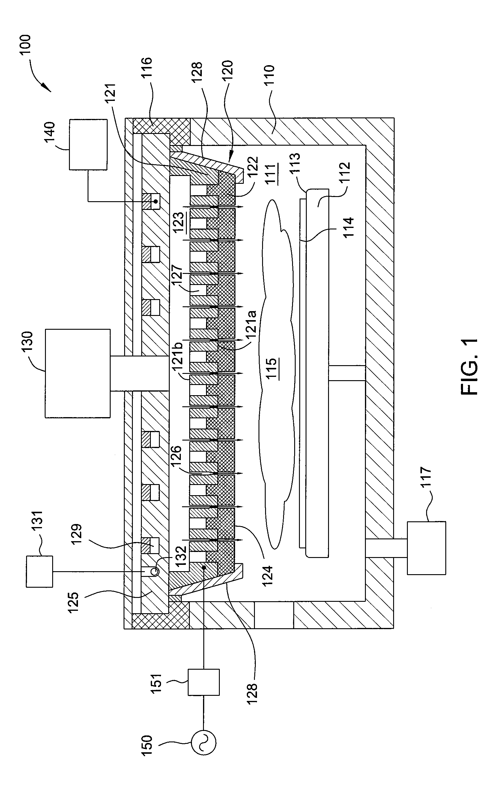 Gas distribution plate with discrete protective elements