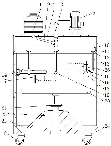 Cleaning device for 5G network communication equipment