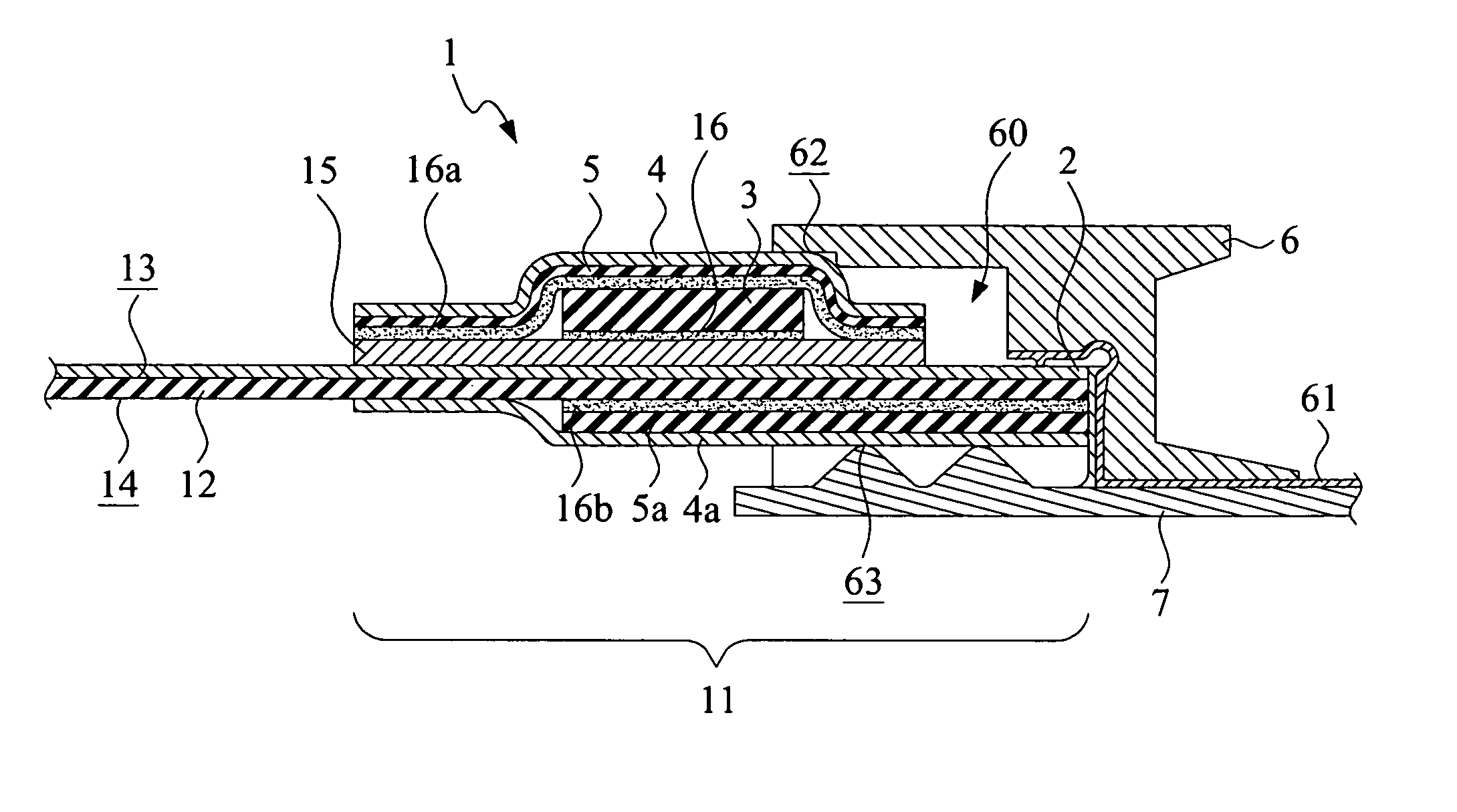 Flexible-circuit-board cable with positioning structure for insertion