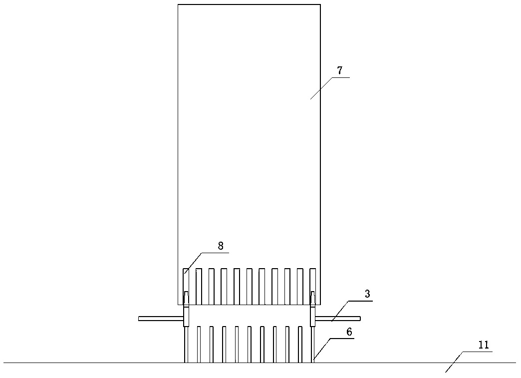 Construction method for rapid hole alignment and posture adjustment of prefabricated stand column
