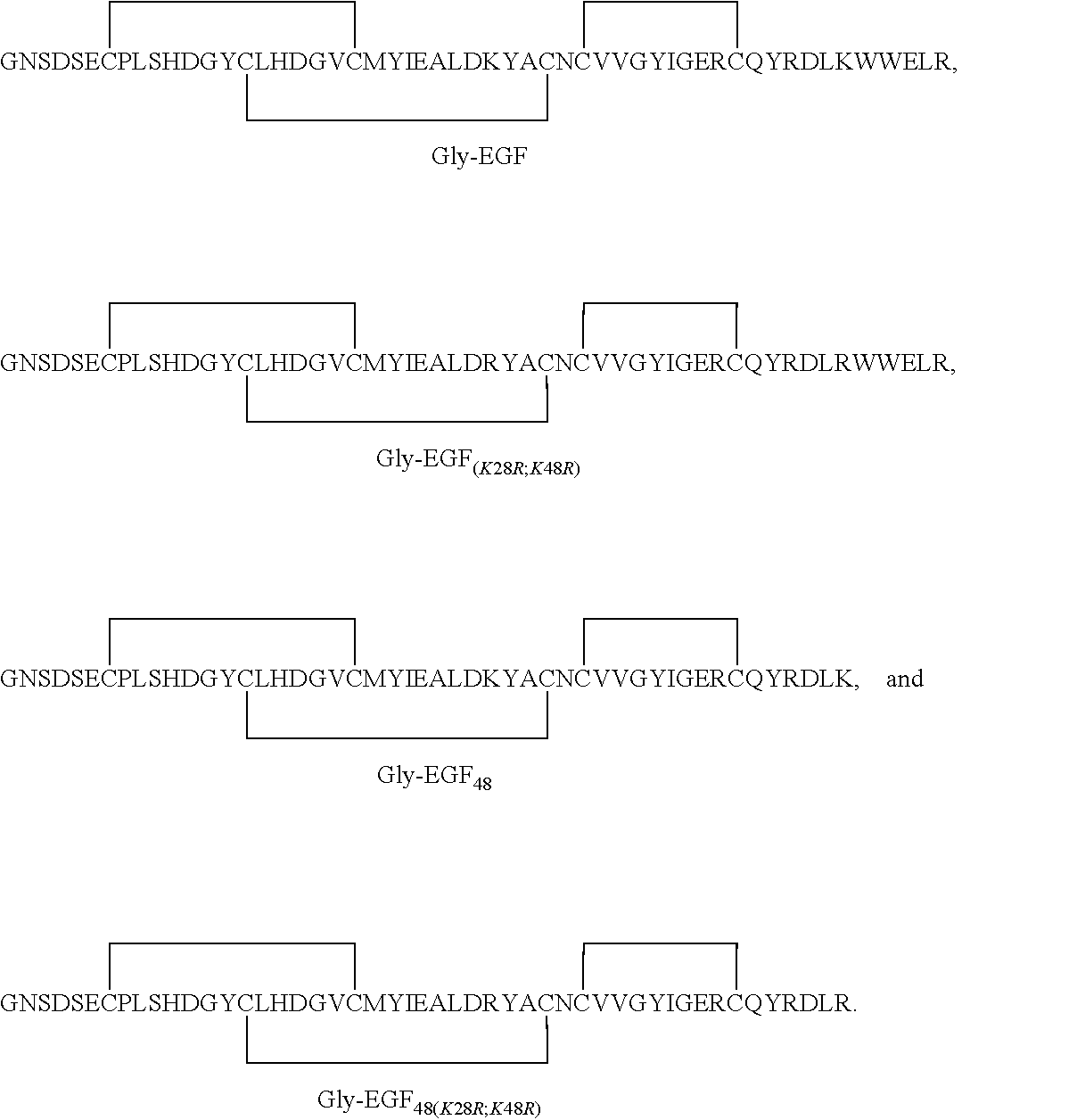 Fatty acid modified human epidermal growth factor