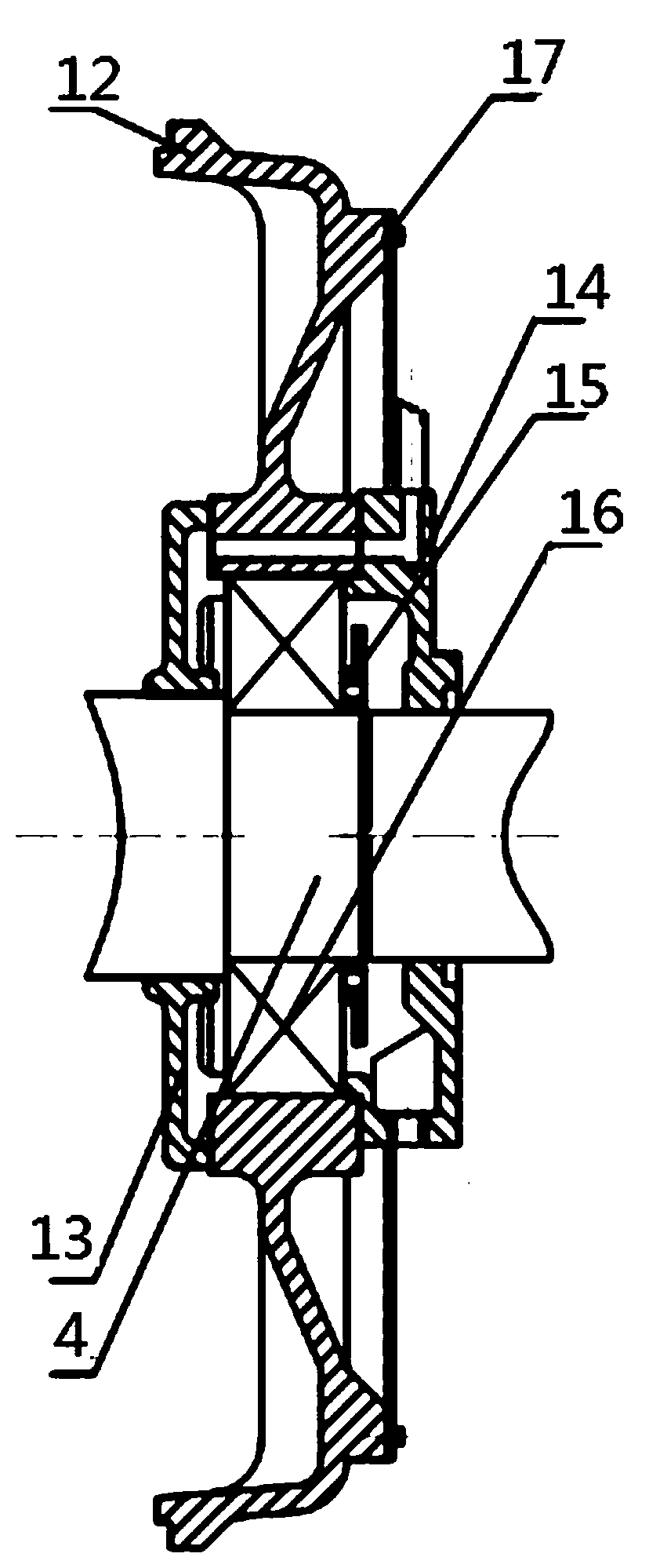 Gearbox transmission compressor motor bearing cooling lubrication structure