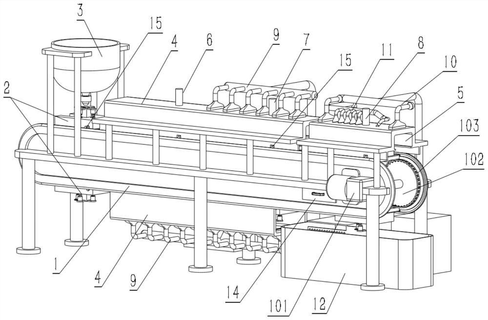 Equipment for preparing polylactic acid blank