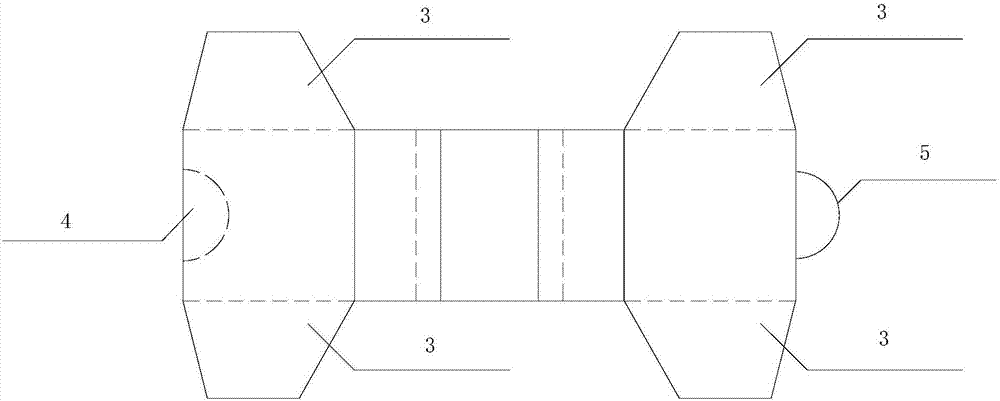 Improved four-leg hollow block