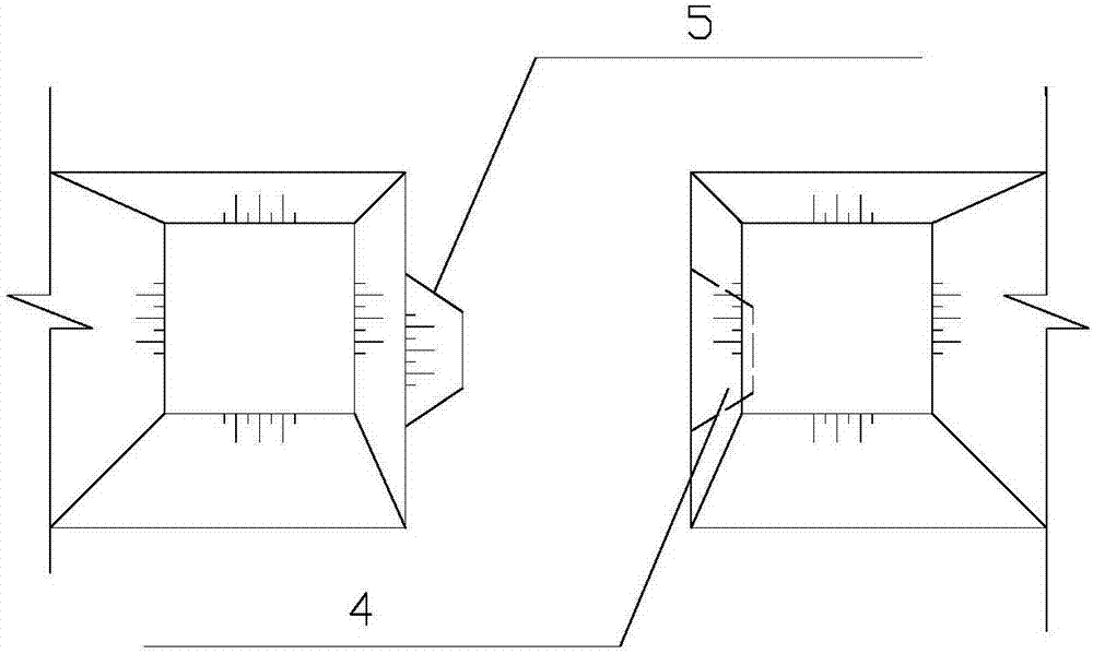 Improved four-leg hollow block