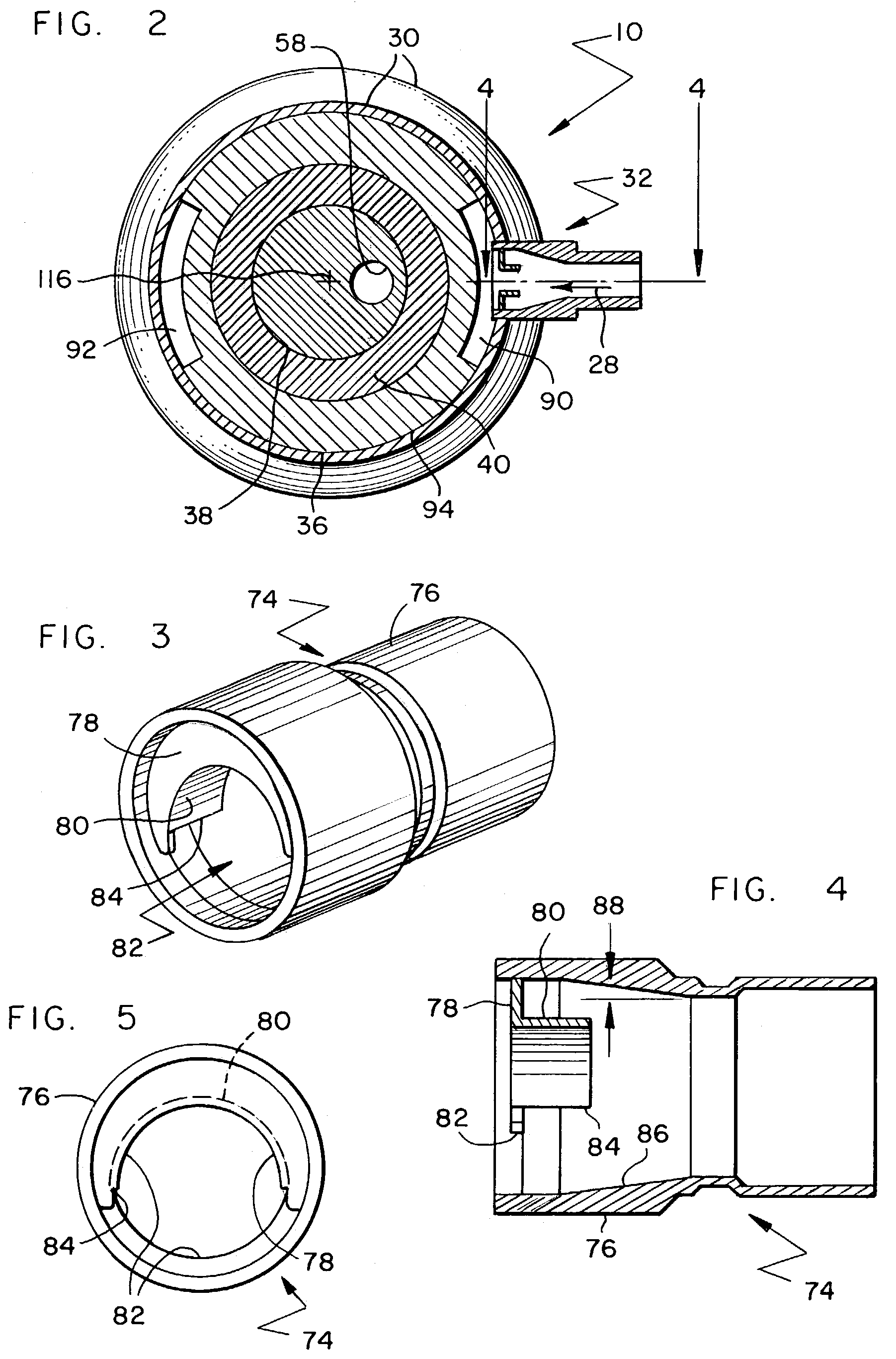 Scroll compressor with bifurcated flow pattern