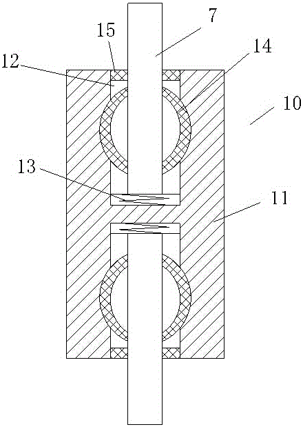 Escalator glass support device