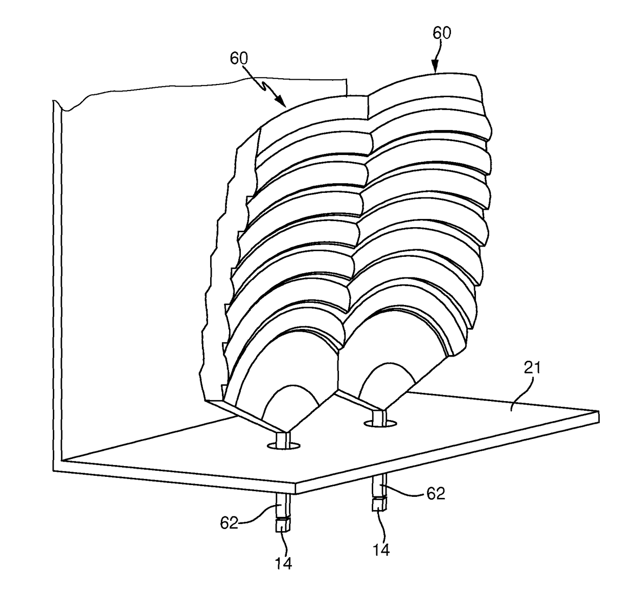 Motor vehicle light with a light conductor and a shield that is visible through the light conductor