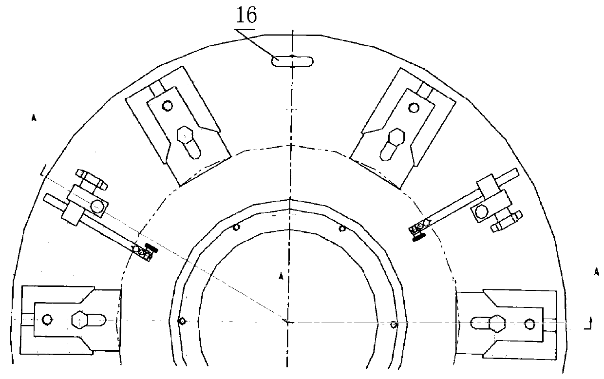 A snap ring type connection baffle installation method