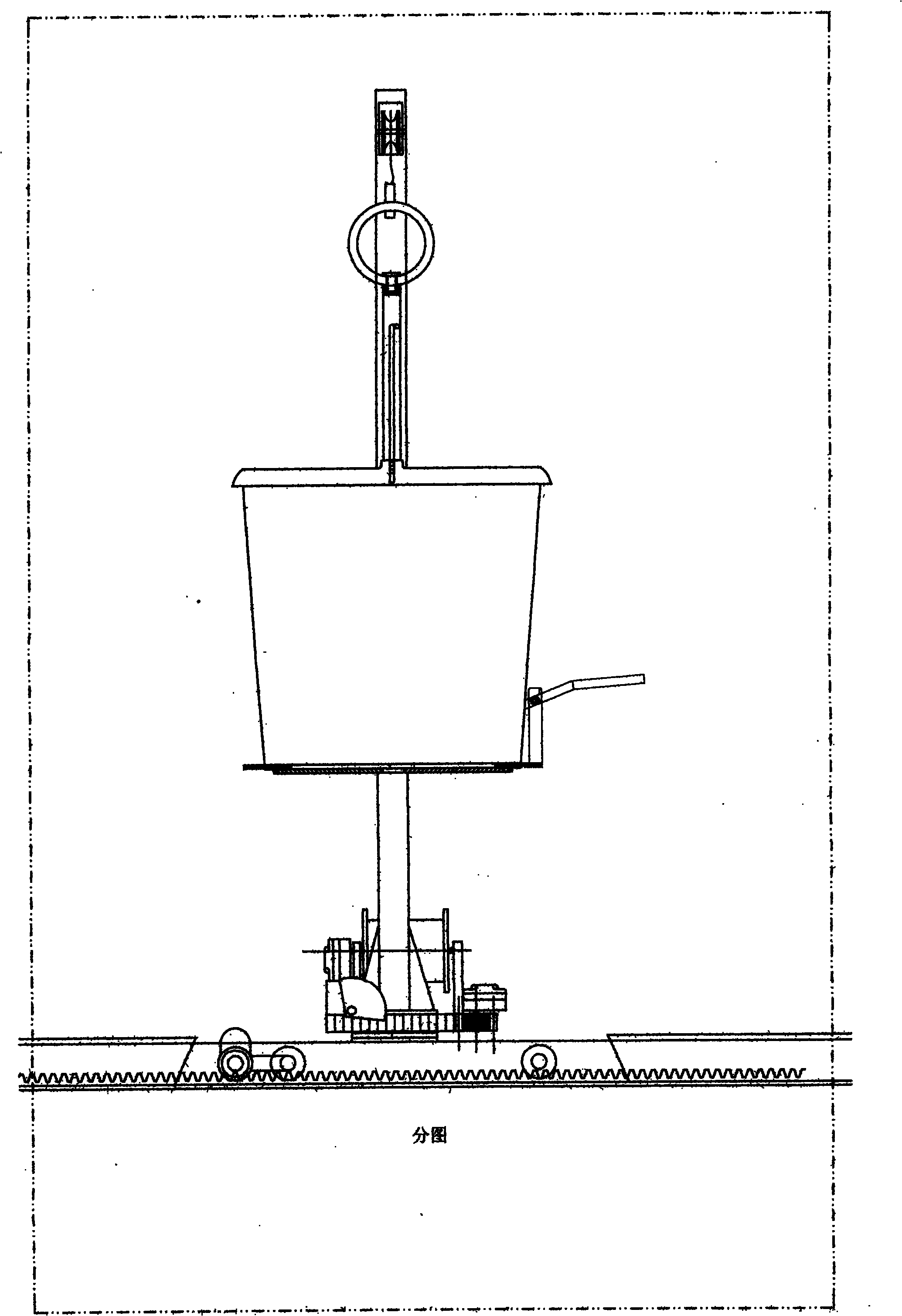 Method and equipment for collecting, hoisting, compacting and transporting refuse