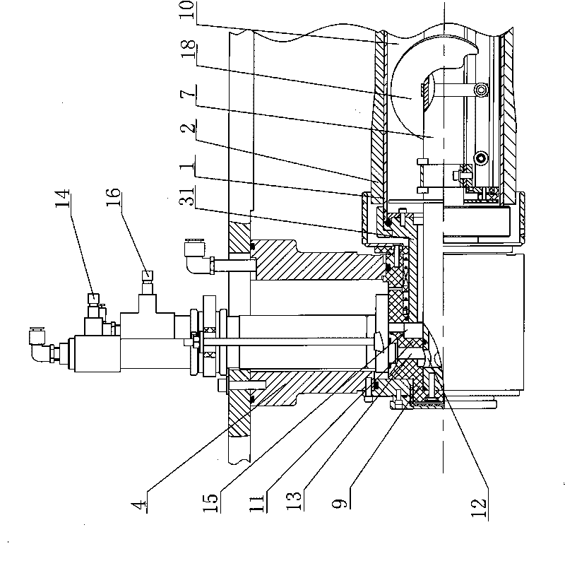 Rotatable sputtering cathode device for film coating