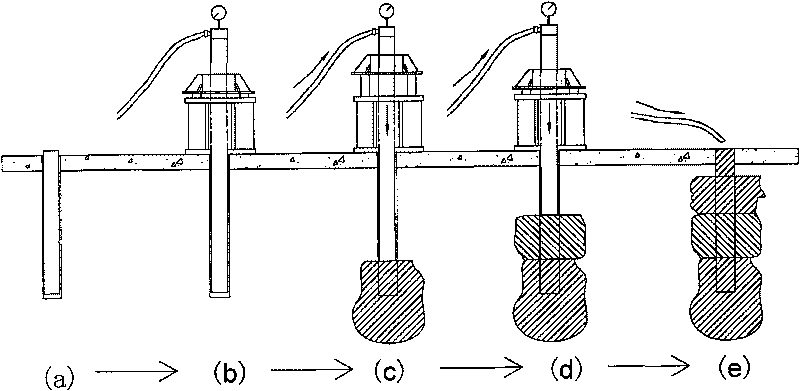 Sleeve grouting method and grouting device thereof