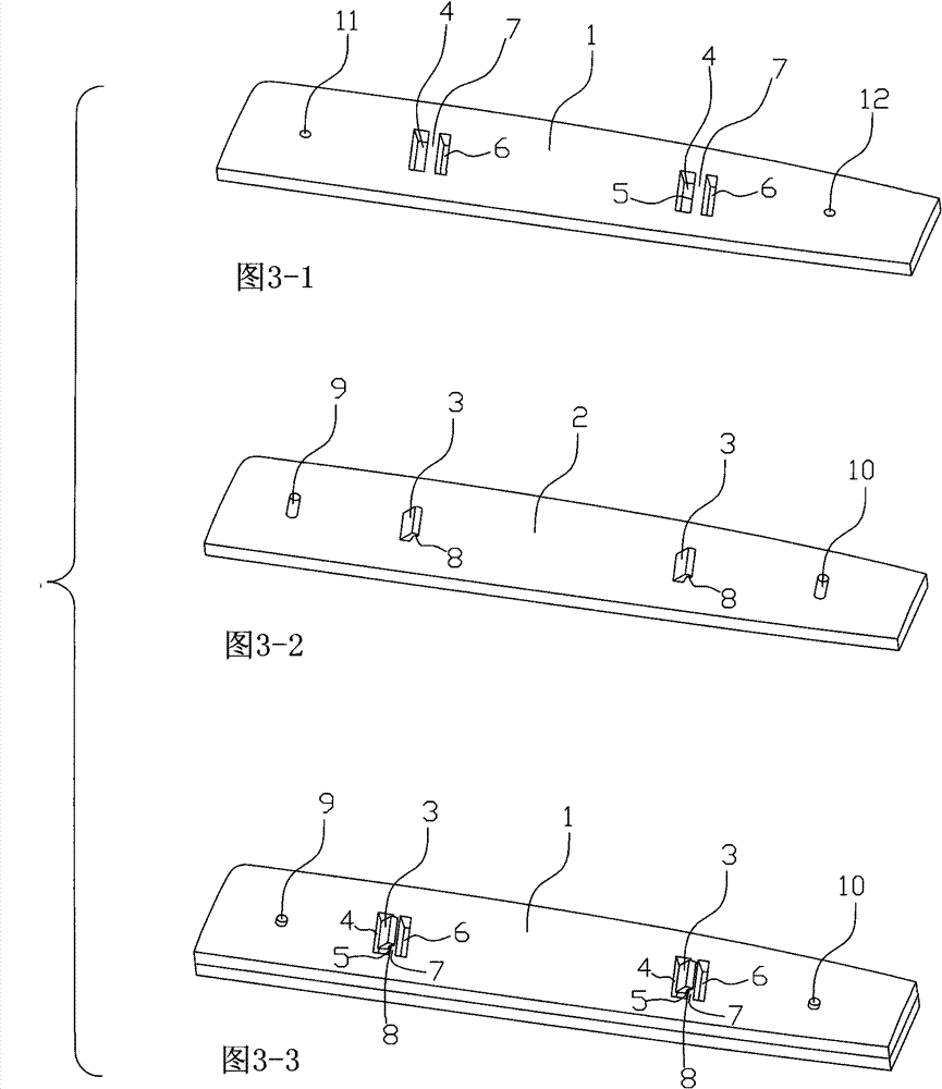 Sheet adhered connection structure and automobile luggage rack adopting same
