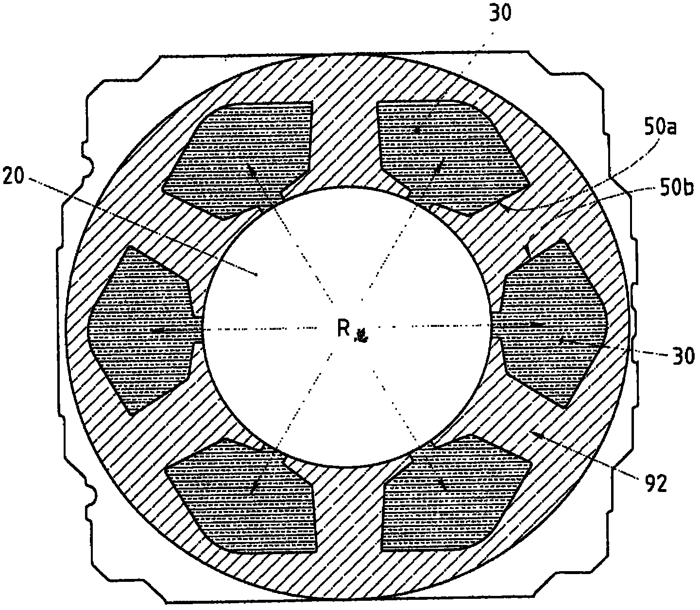 Stator blade for an electric motor