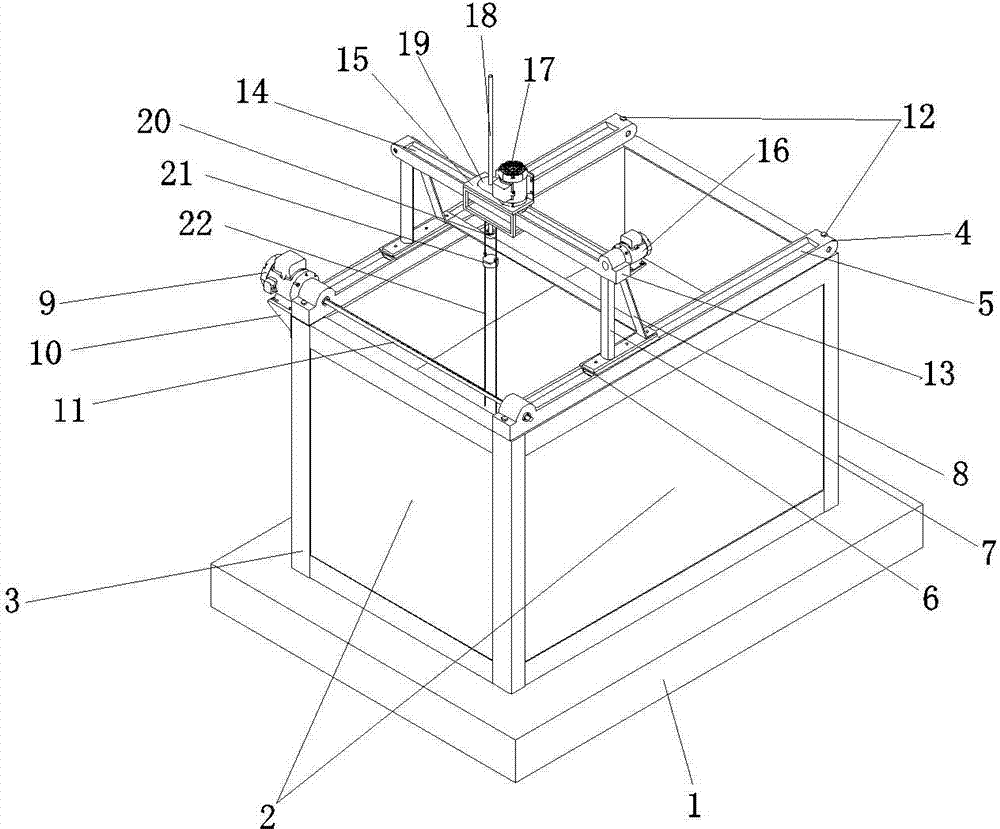 Three-dimensional controllable dynamic compaction simulated centrifuge testing mechanical arm device