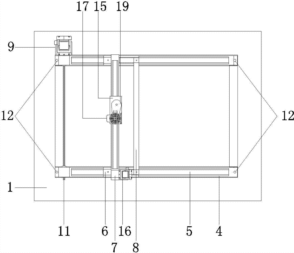 Three-dimensional controllable dynamic compaction simulated centrifuge testing mechanical arm device