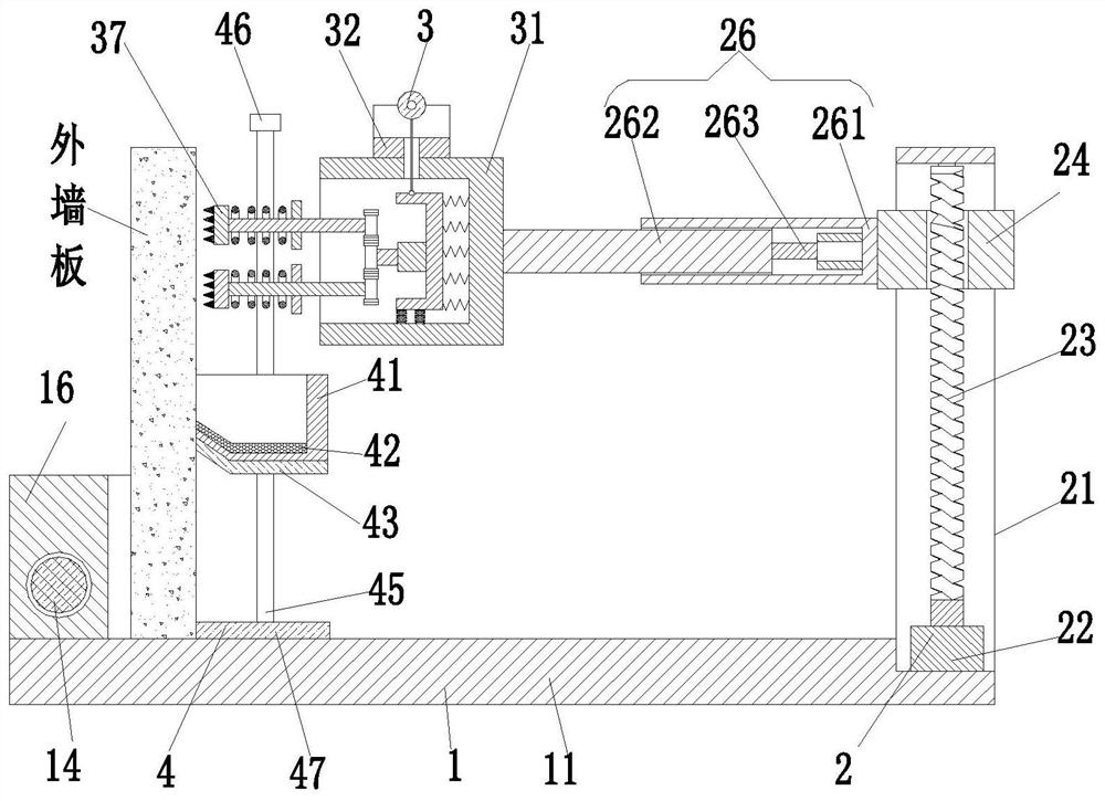 A processing system for building exterior wall panels