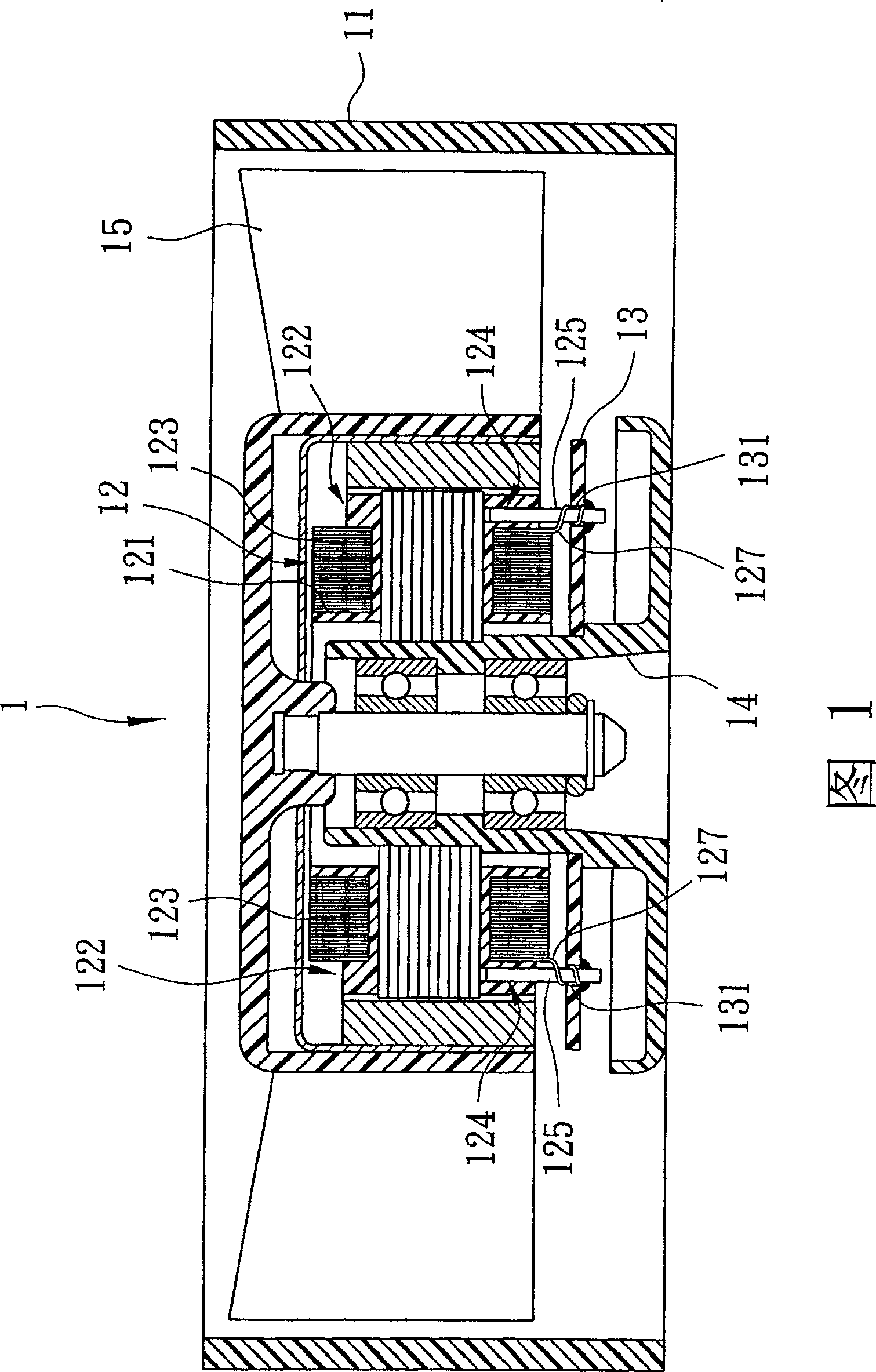 Motor stator device