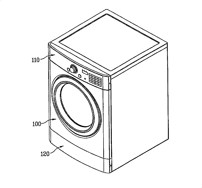 Laundry machine having changeable controlling part and dual laundry machine having the same