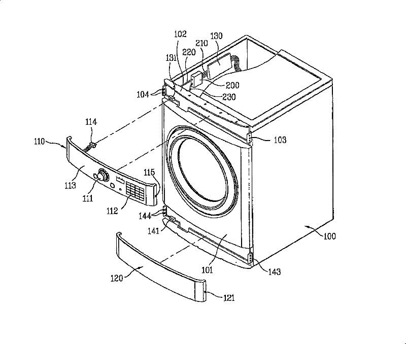 Laundry machine having changeable controlling part and dual laundry machine having the same