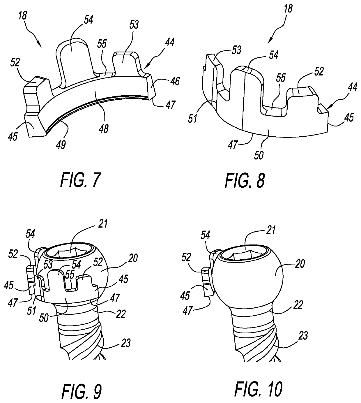 Modular pedicle screw with multi-part cam lock structure