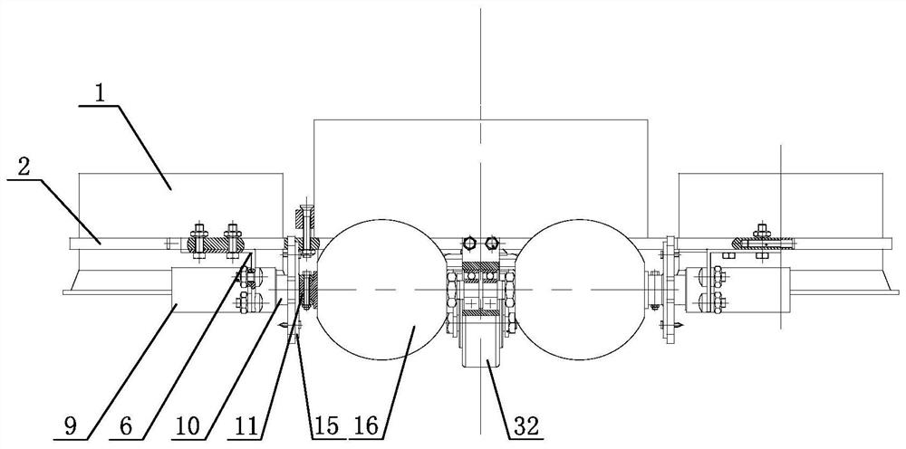 A pressure adsorption type pole climbing robot