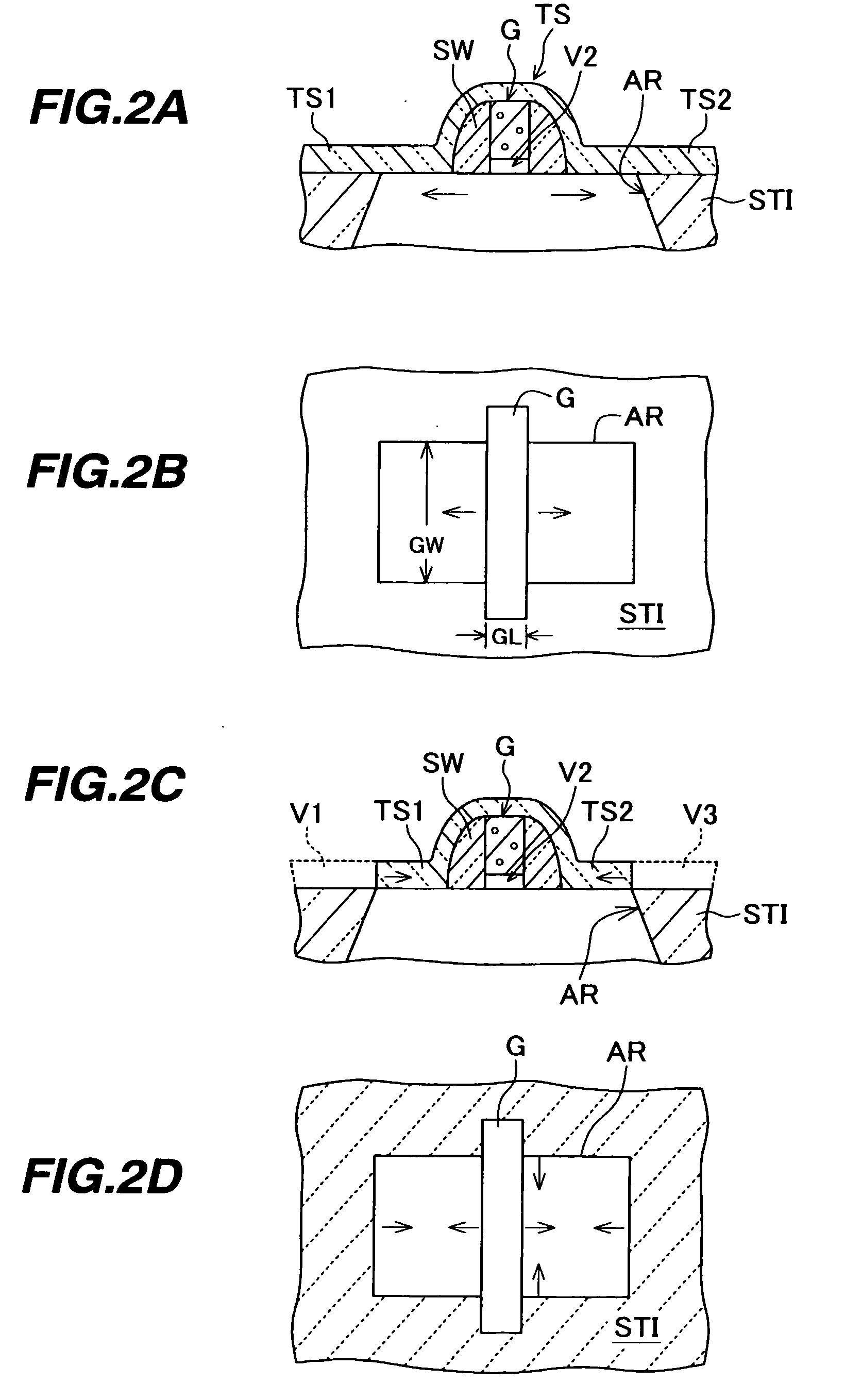 Semiconductor device with strain