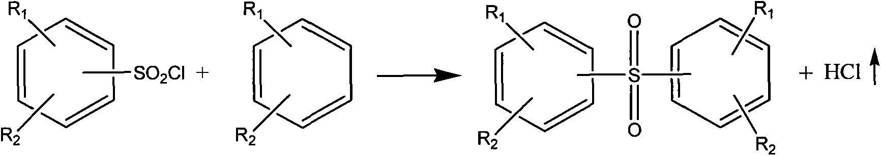 Preparation method of aromatic hydrocarbon sulfonyl chloride derivative