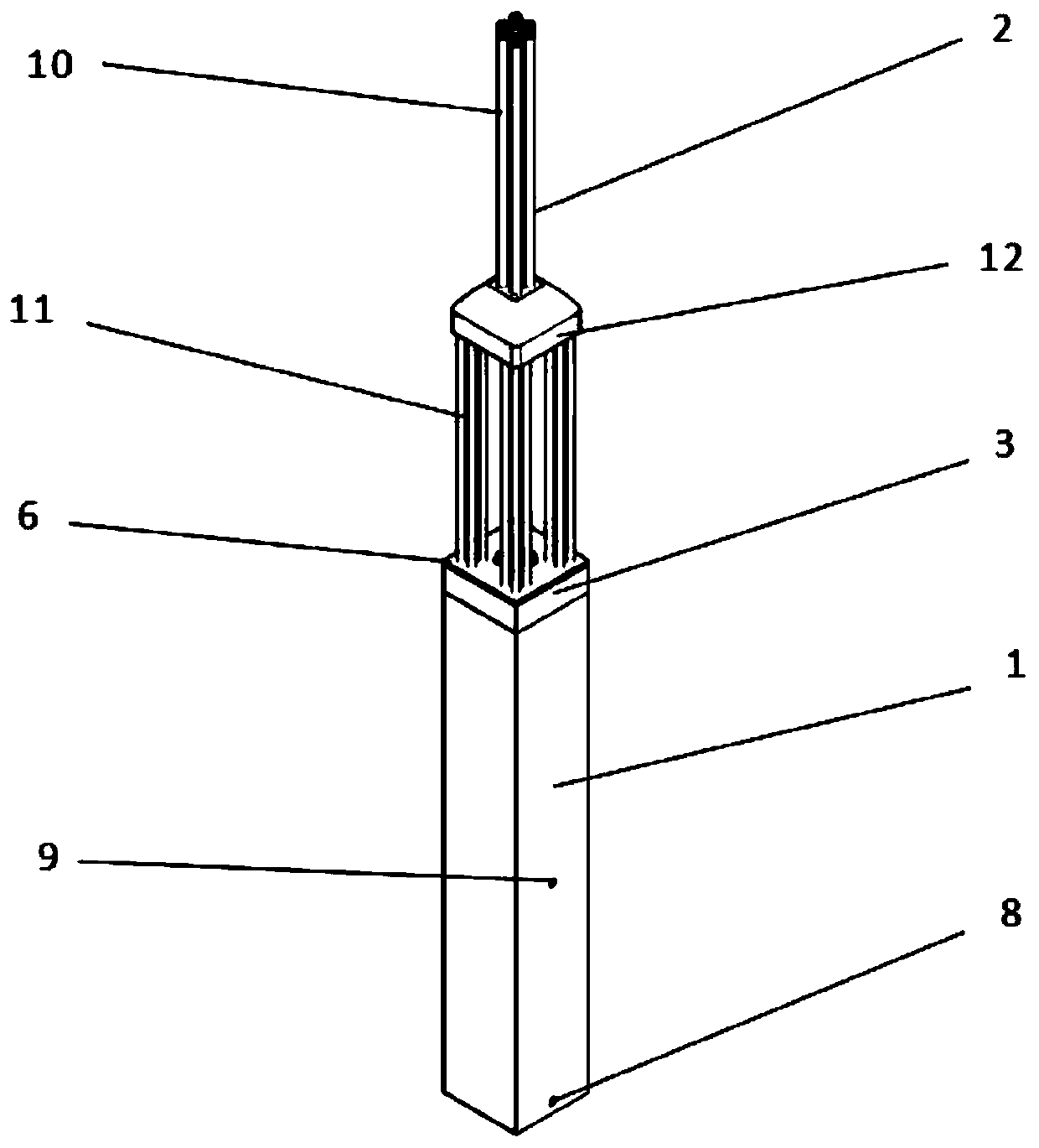 Fabricated frame structure column-column bundled rebar connecting structure