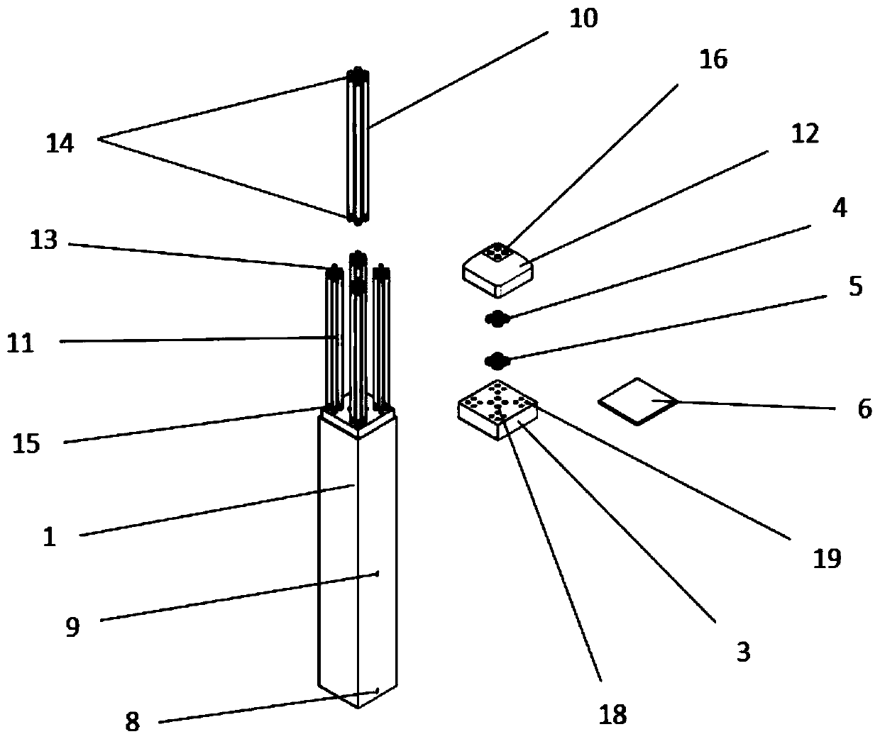 Fabricated frame structure column-column bundled rebar connecting structure