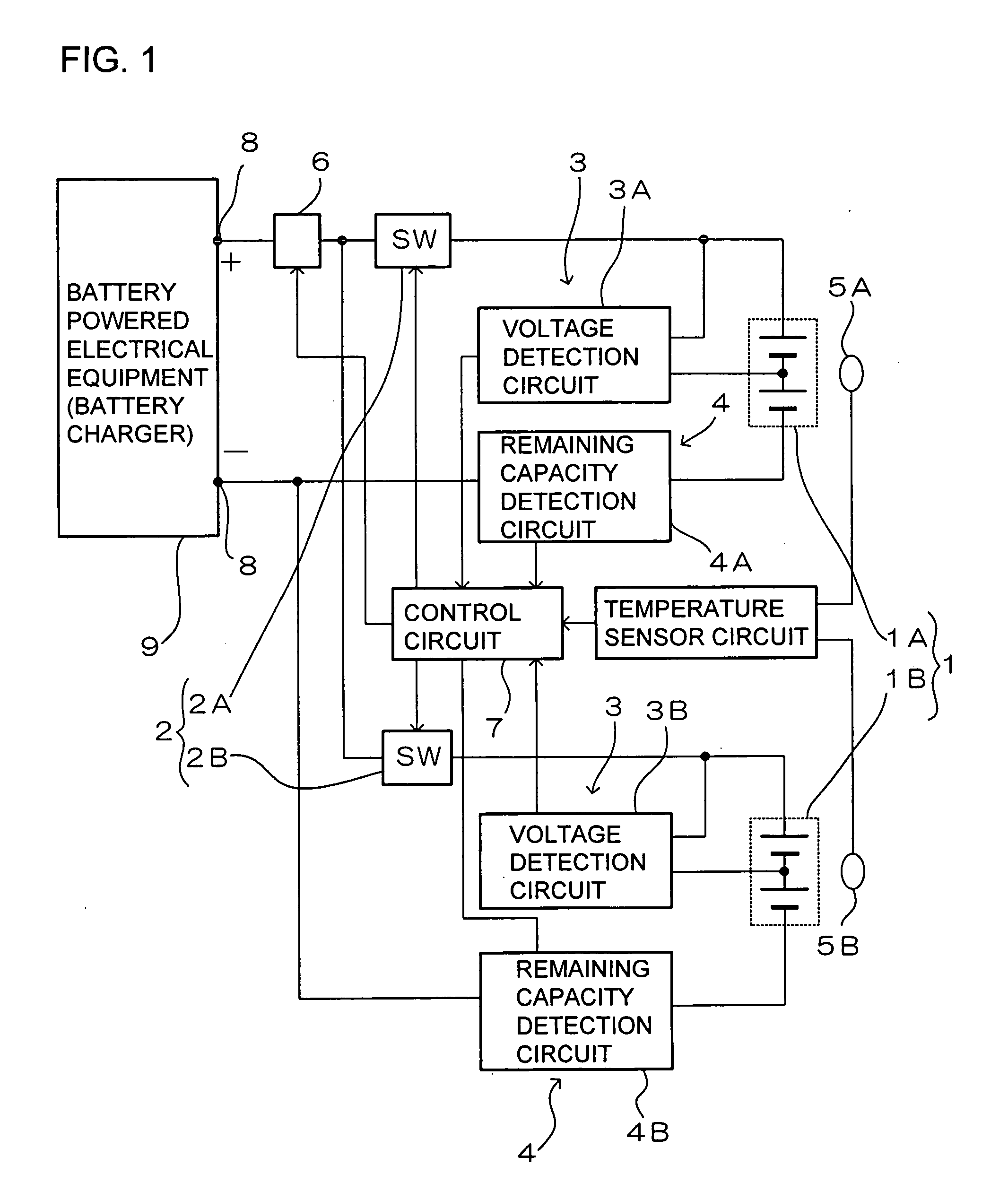 Method of charging and discharging a plurality of batteries