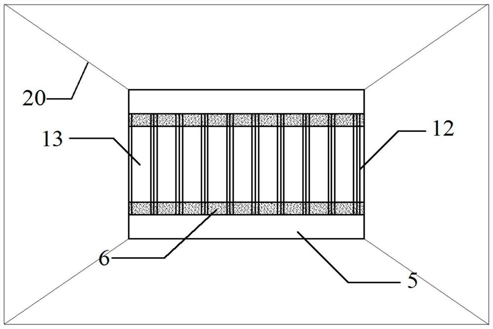 A floating breakwater equipped with arc-shaped anti-wave wings and power generation device