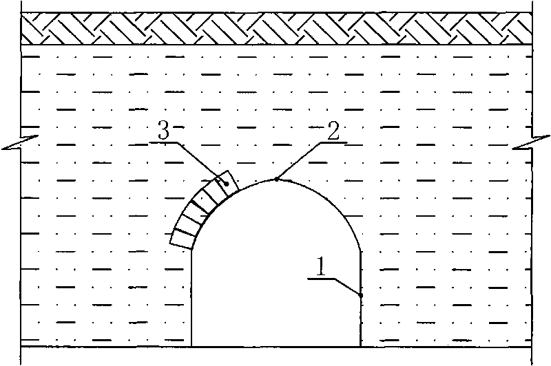 Reinforcing method of roil soil kiln arch transplacement