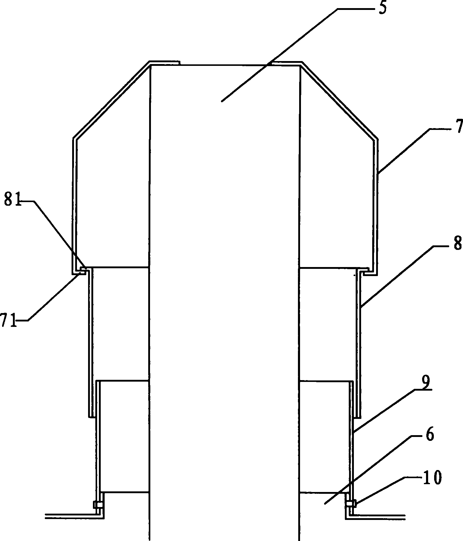 Three-section cover of operation table