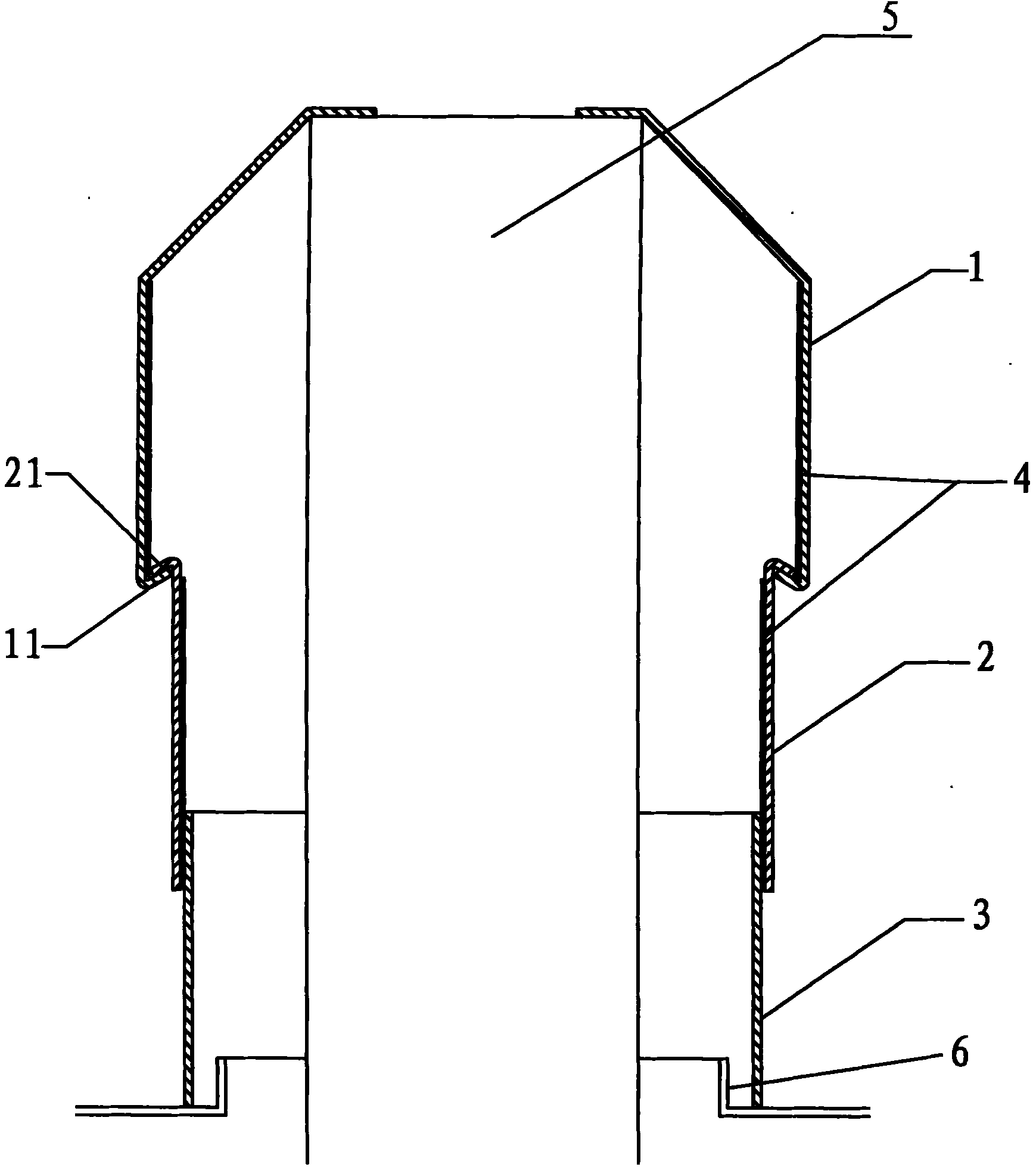 Three-section cover of operation table