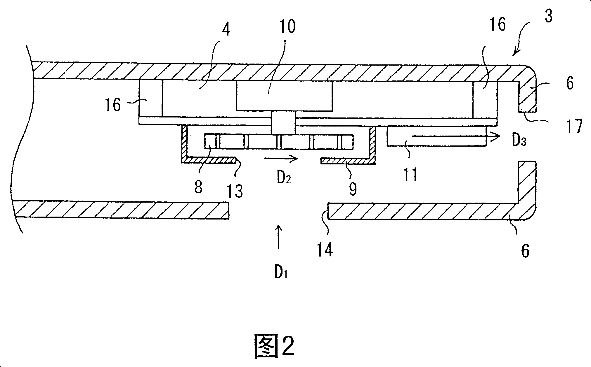 Bearing unit, and motor and electronic equipment, both equipped with the bearing unit