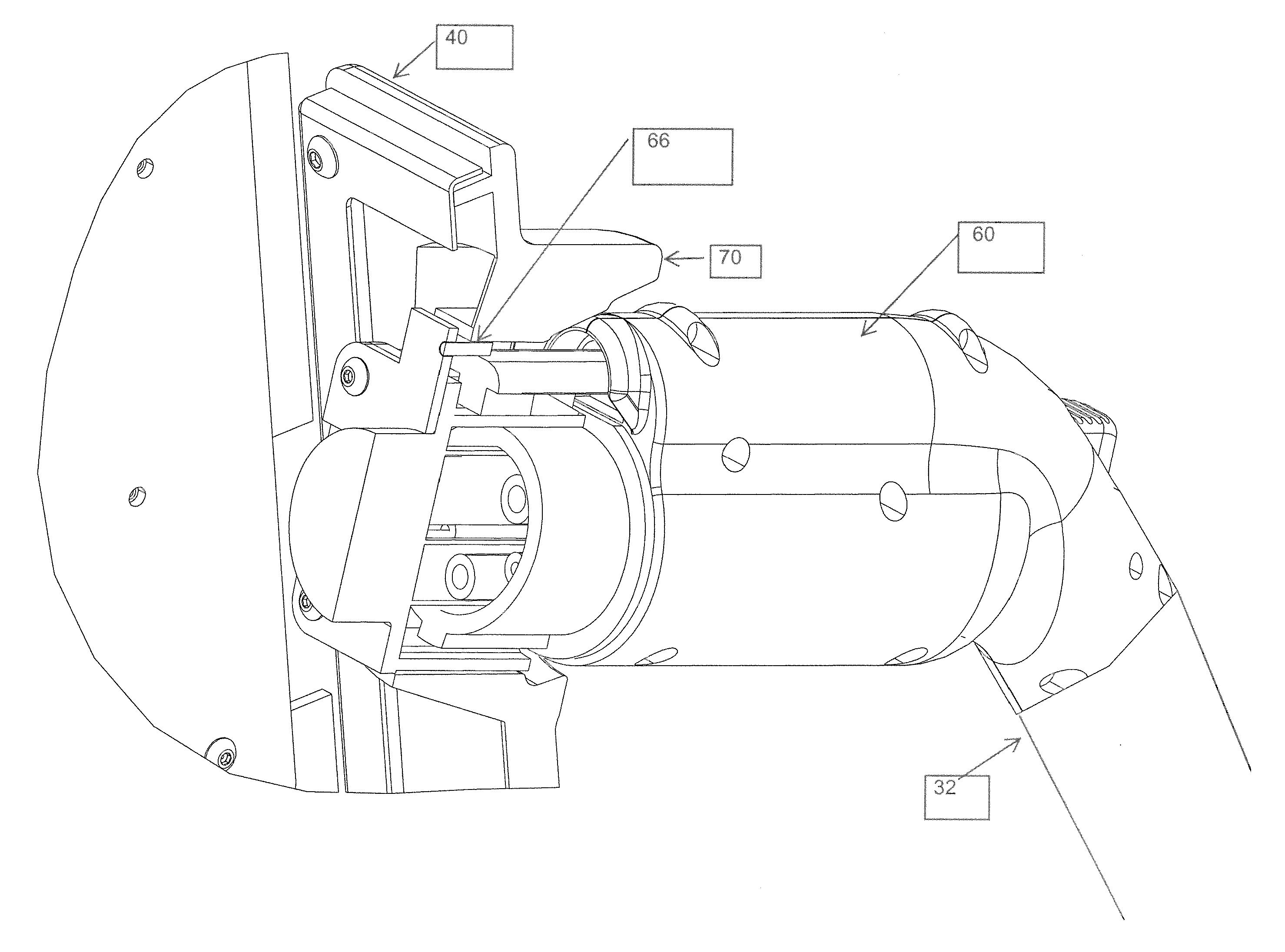 Mechanism for locking and fault detection in the electrical vehicle supply equipment cord