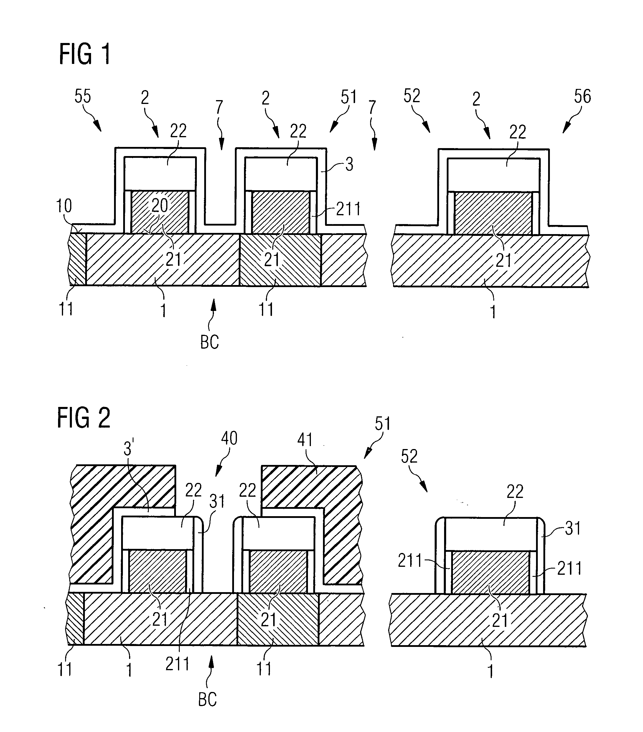 Fabricating transistor structures for DRAM semiconductor components