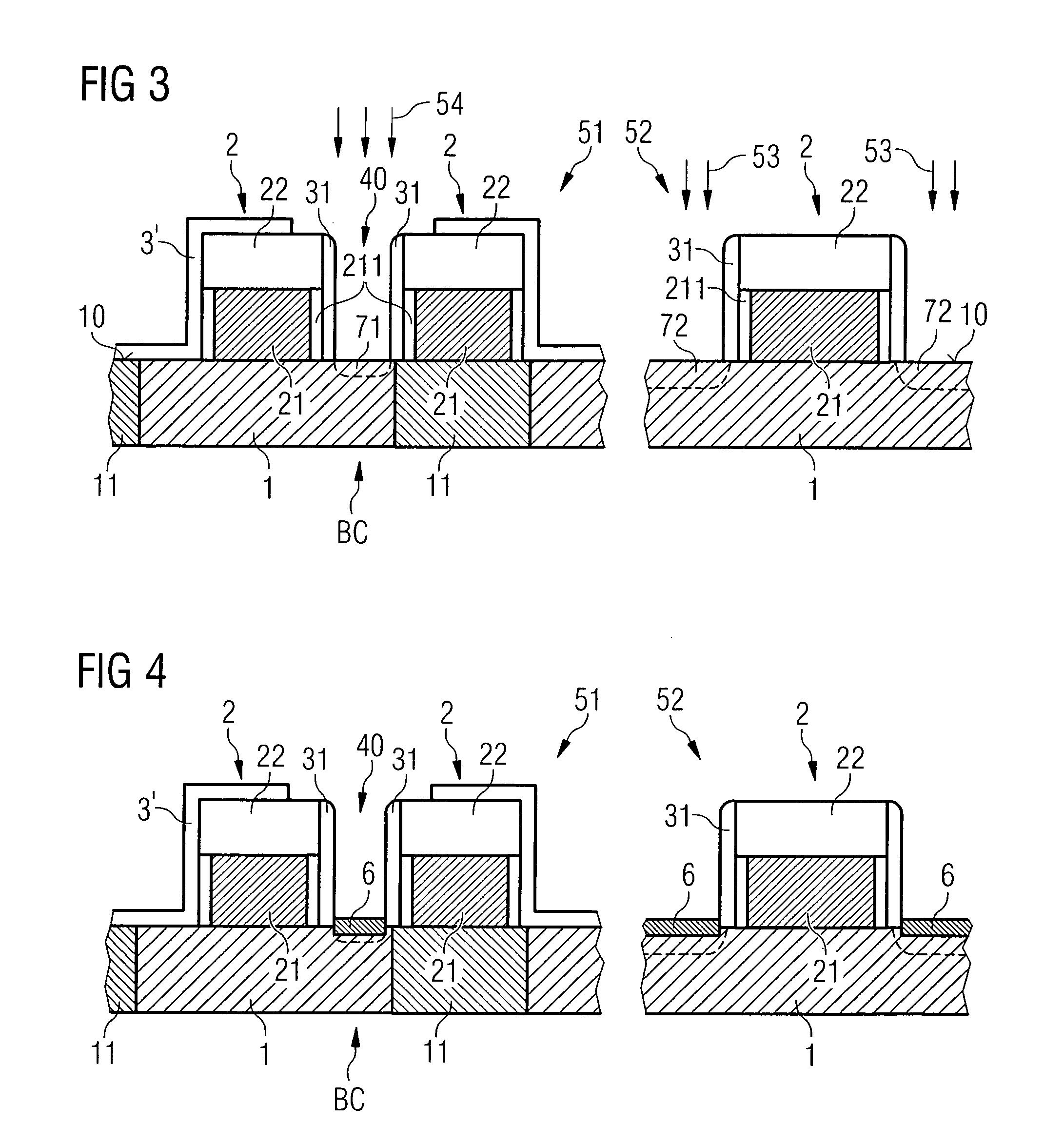 Fabricating transistor structures for DRAM semiconductor components
