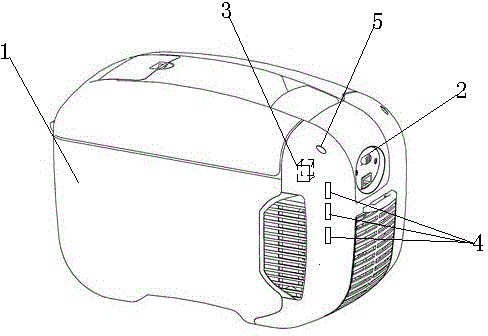 Vehicle-mounted cooler and warmer having charging function