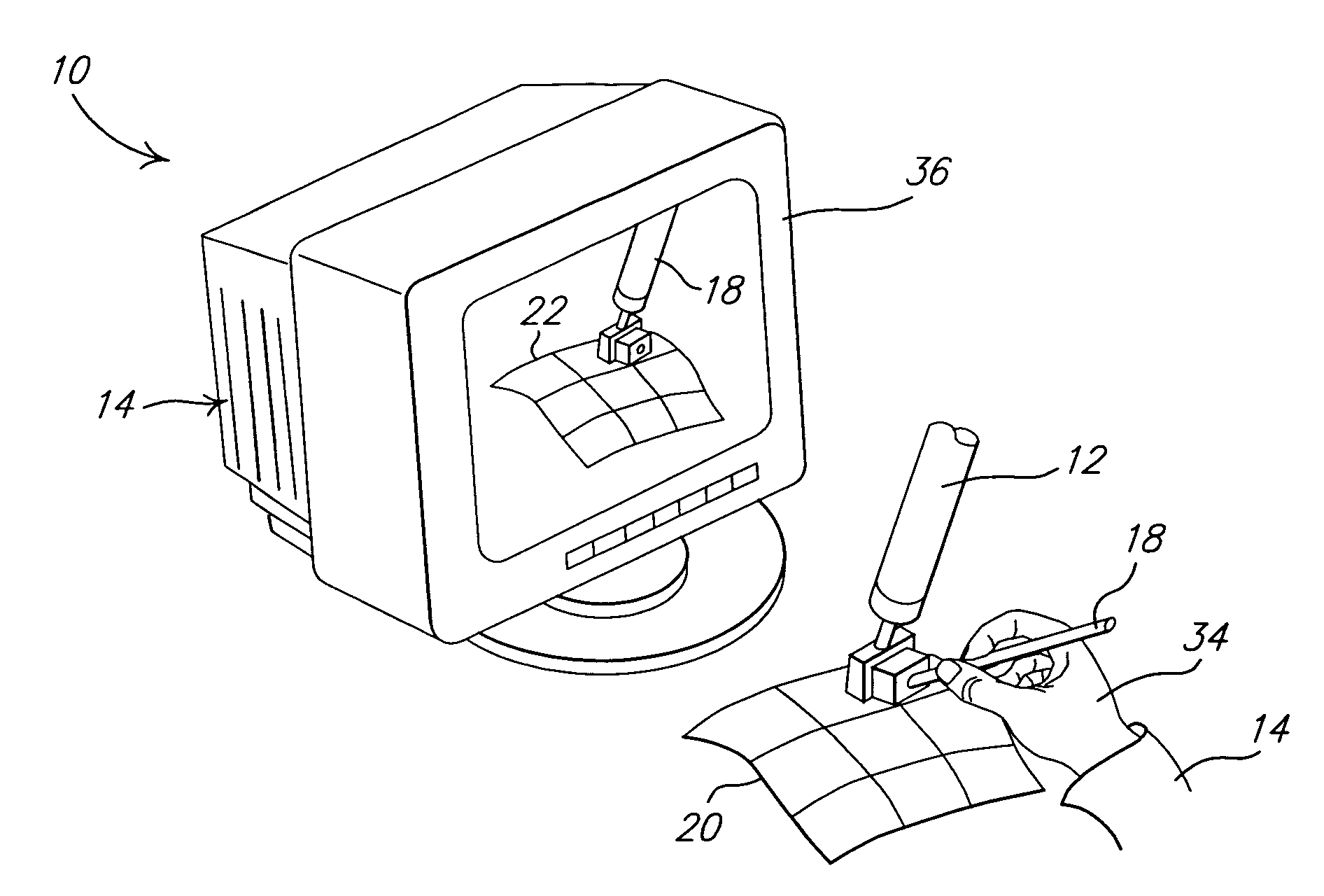 System and method of interactive evaluation of a geometric model