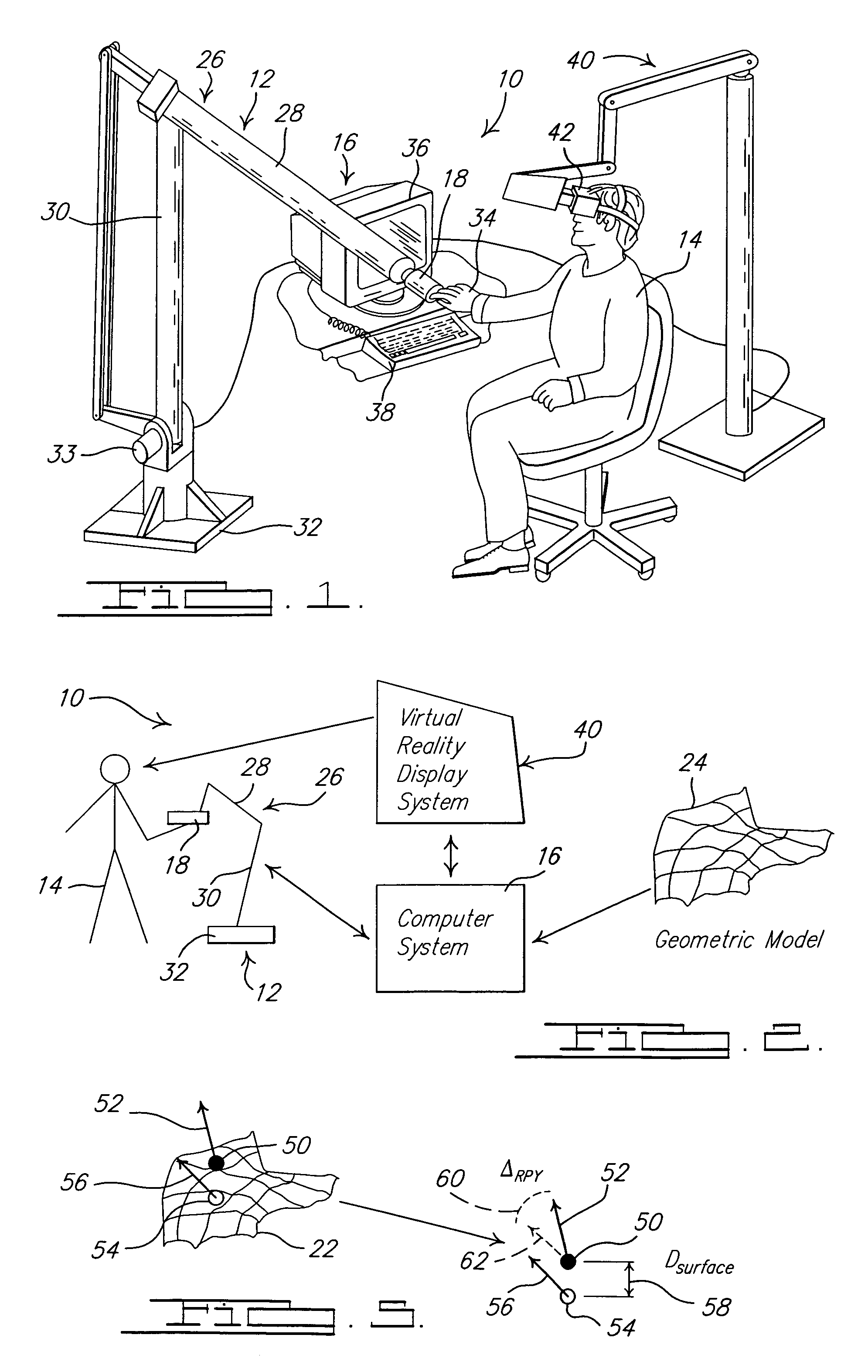 System and method of interactive evaluation of a geometric model